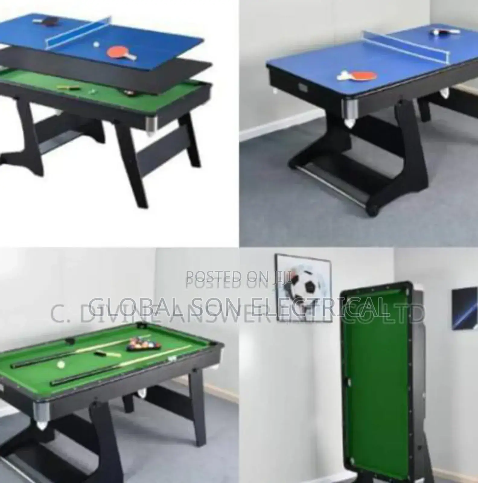 6ft 3 In 1 Foldable Snooker Board