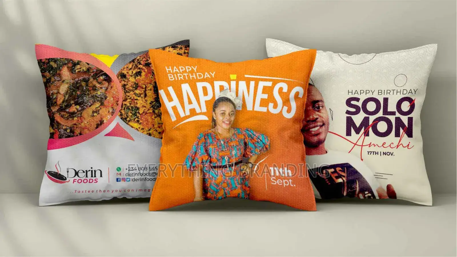 Printing Throw Pillow for Celebration