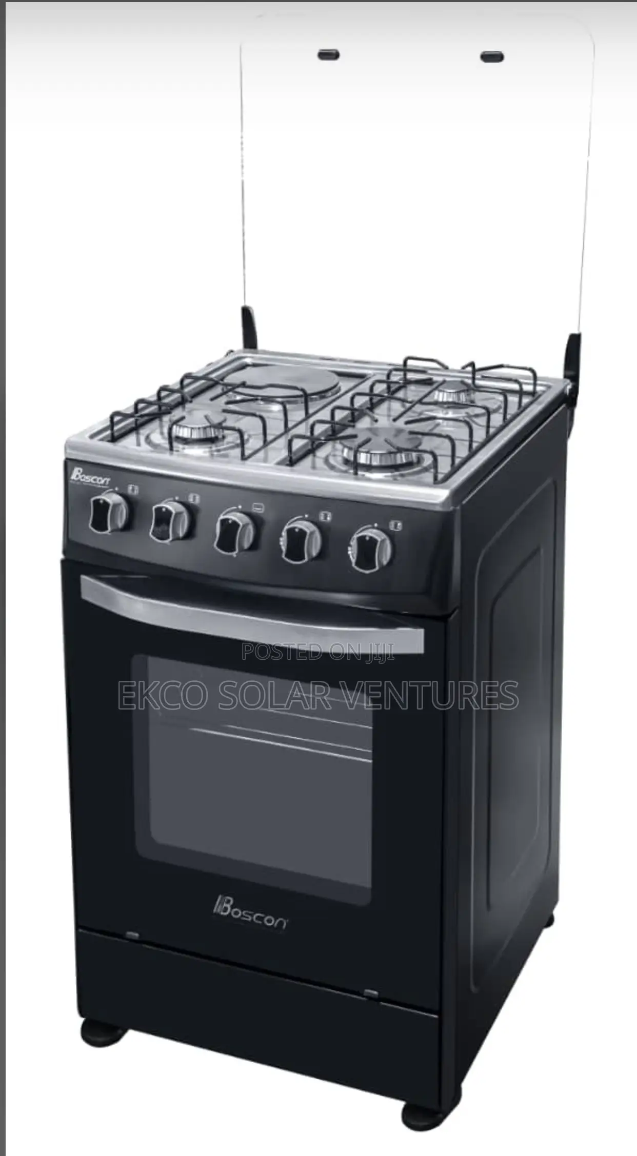 Boscon Standing Gas Oven (60l) With 3burners+1electric Stove