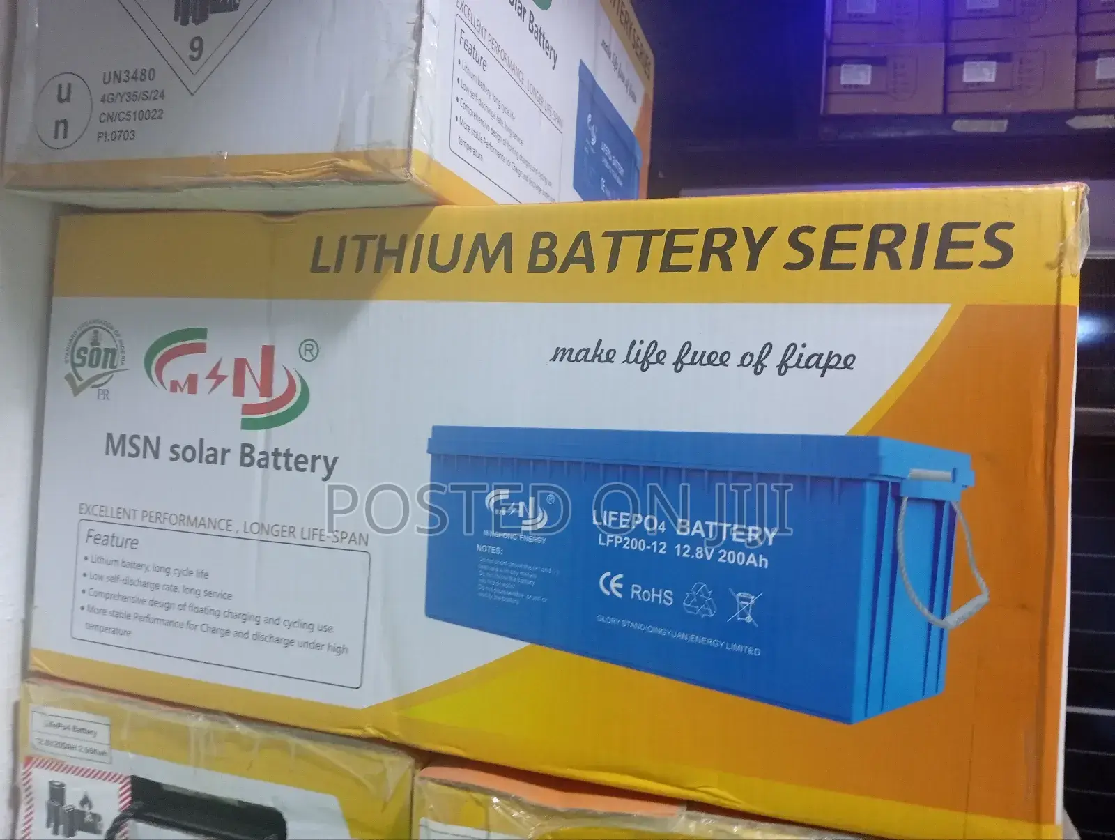 MSN Lithium Ion 12v 200ah Lifepo4 Battery