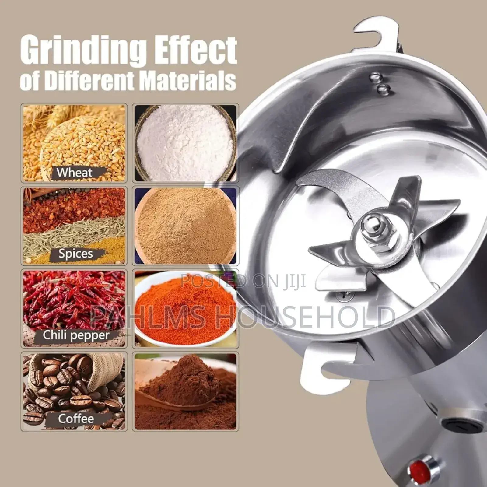 200g Electric Grain,Spice, Cereal Grinder