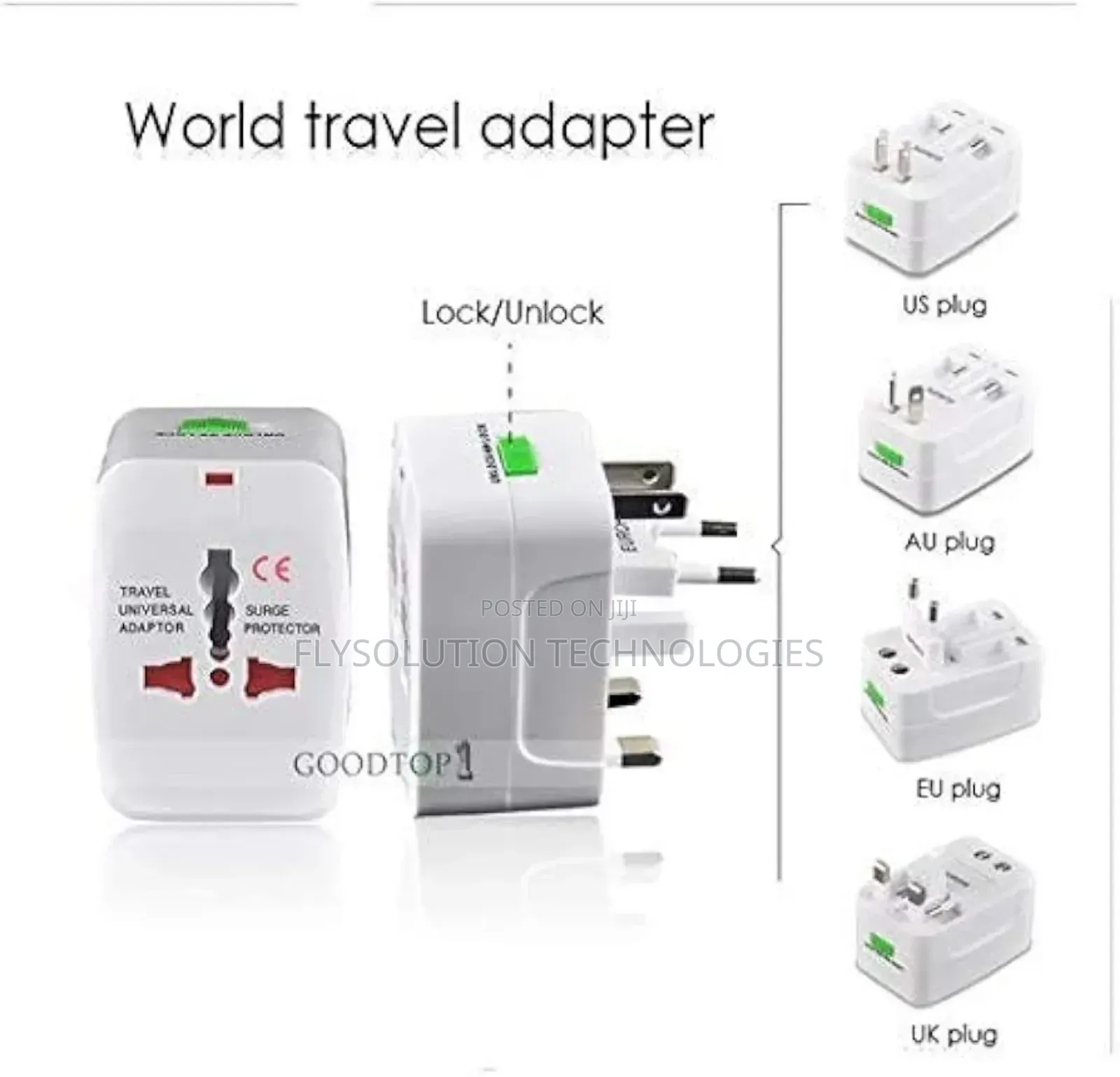Universal Travel Adapter No Usb