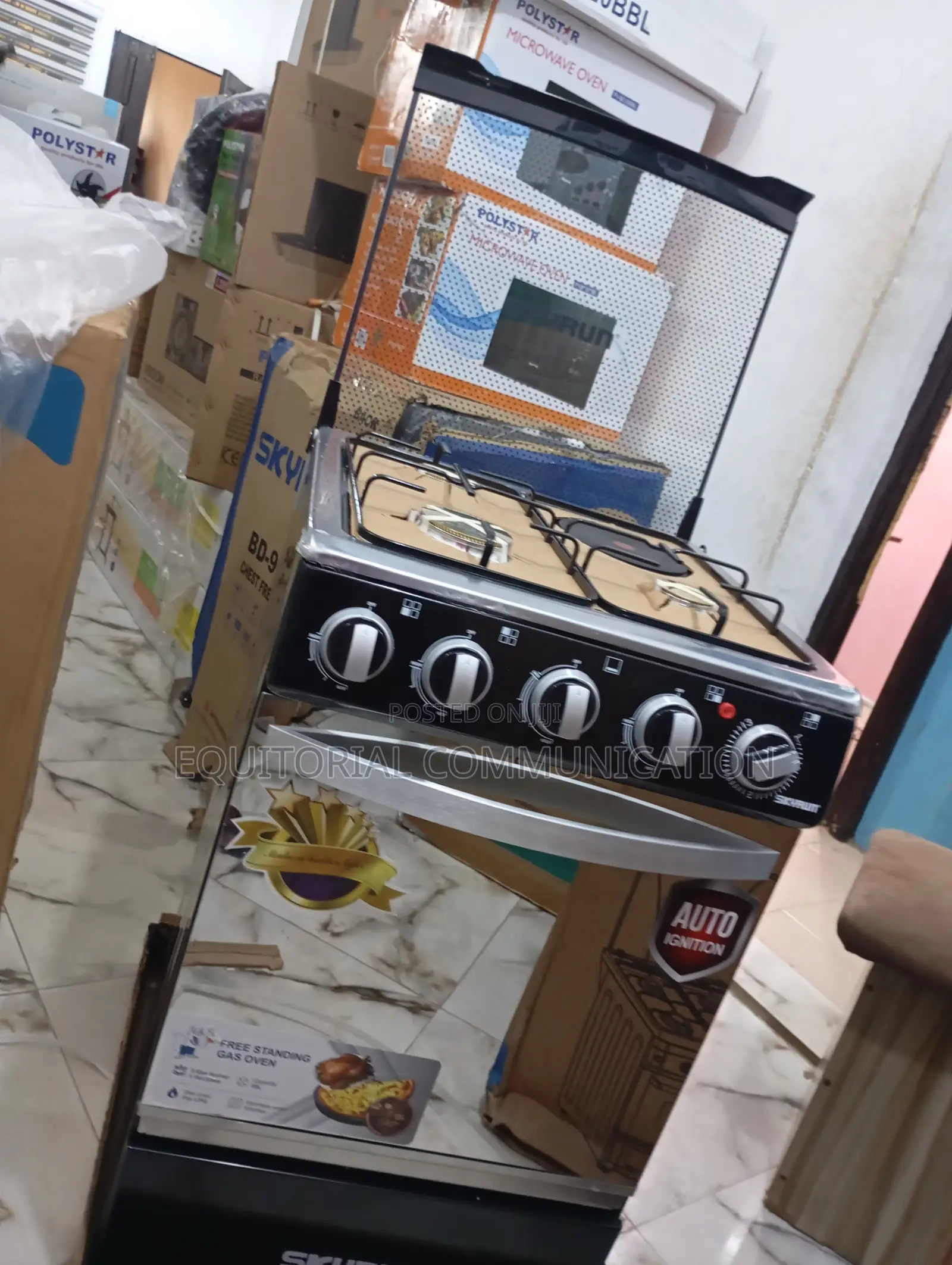 Top Performance Skyrun 3+1 Gas Cooker - Auto Ignition
