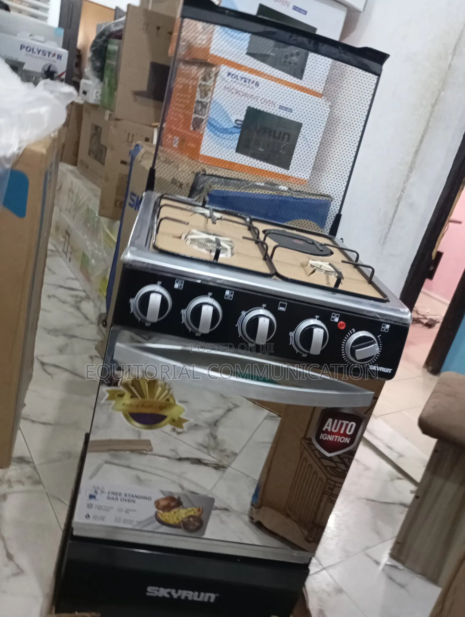 Top Performance Skyrun 3+1 Gas Cooker - Auto Ignition
