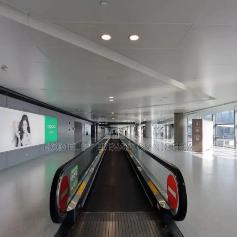 Moving Sideway Flat Escalator