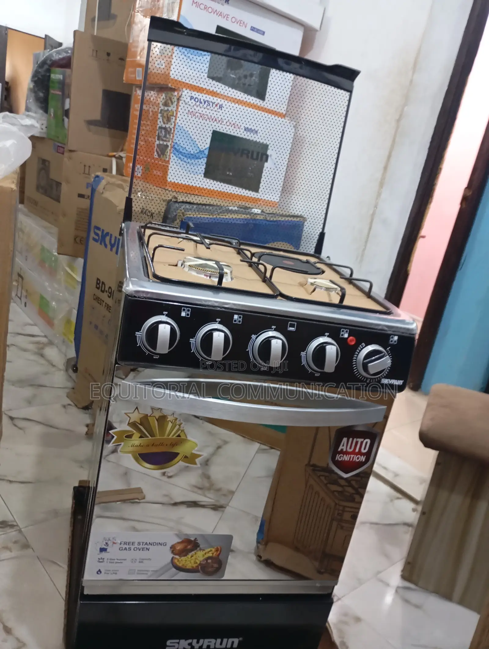 Save Time With Skyrun Gas Cooker (3 +1 ) GCS-3g1e/X
