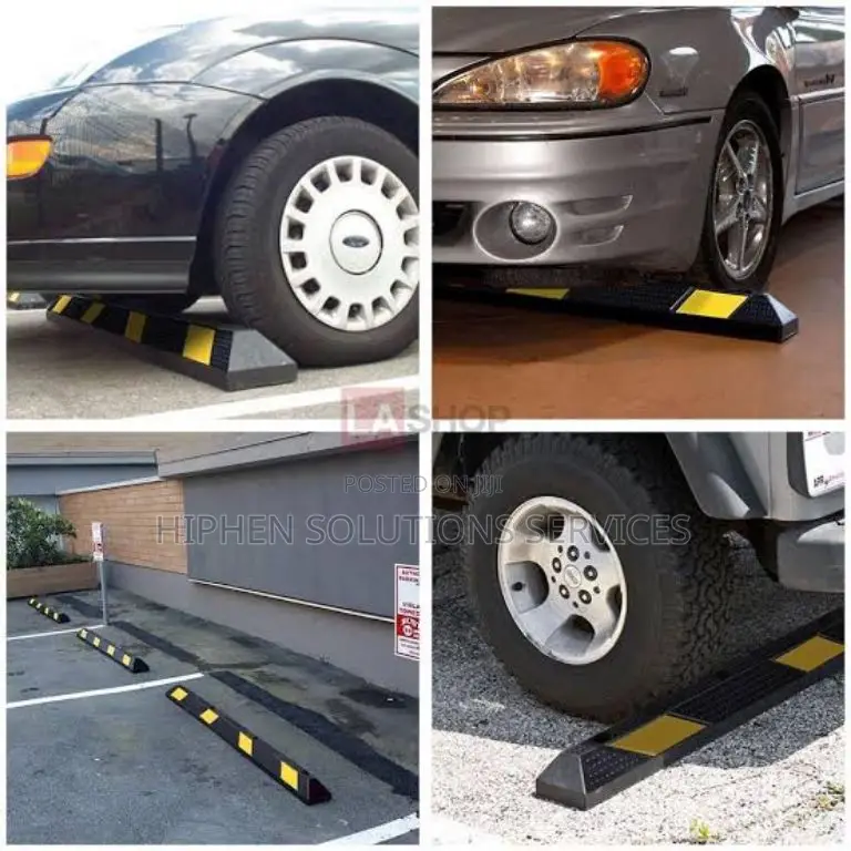 Rubber Wheel Stops Parking