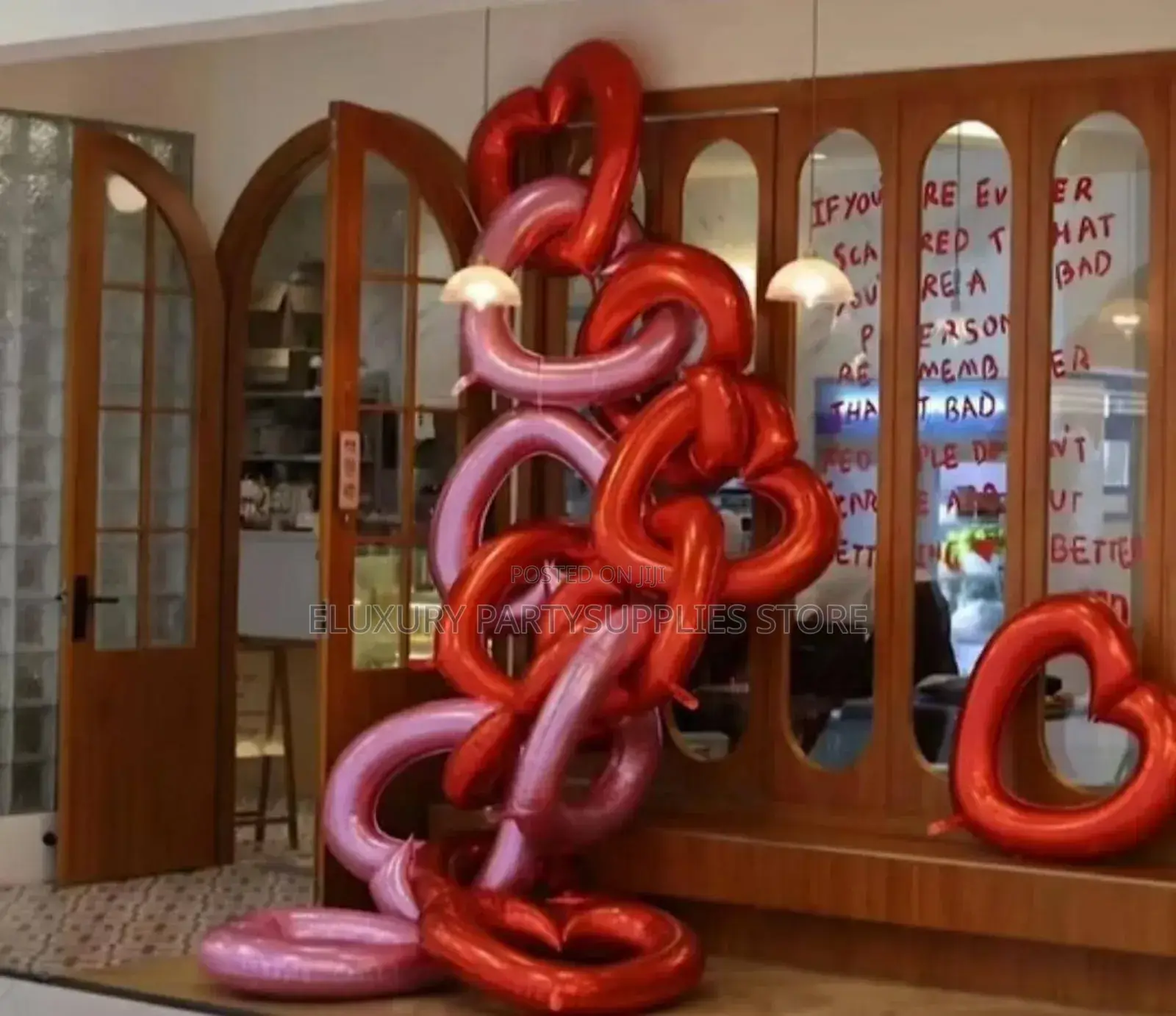 Plain Hollow Heart Foil Balloon
