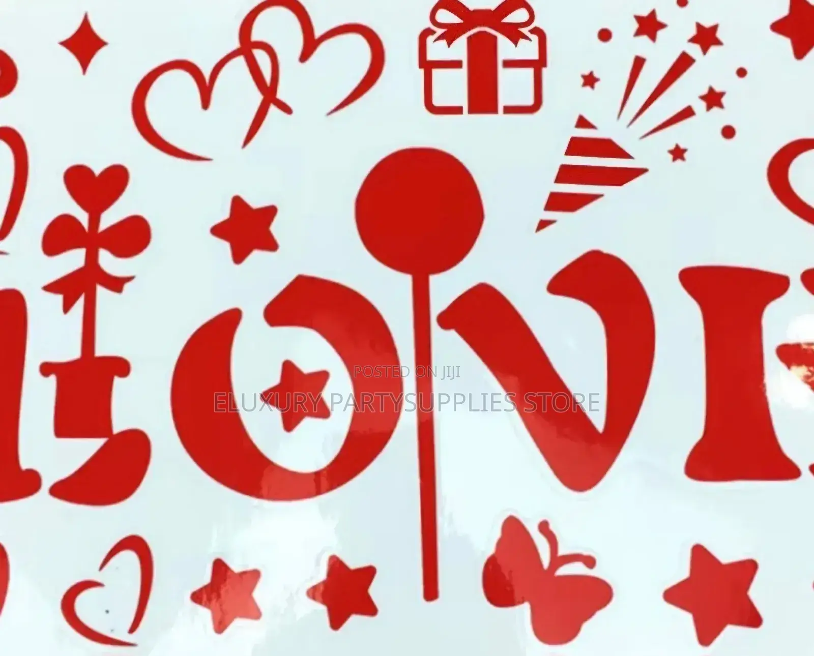 I Love You Balloon Sticker