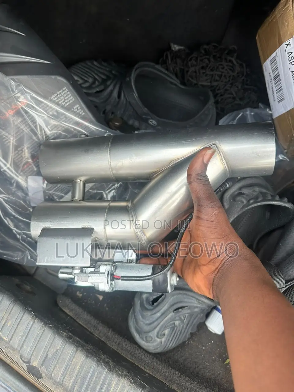Silencer Stainless Electric Down Pipe Ecut Out Valve With Remote Kit