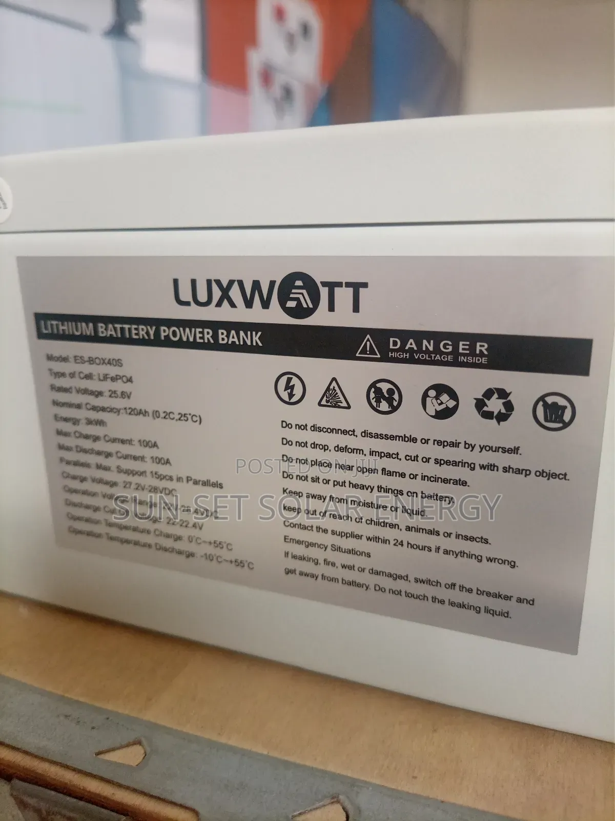 Genixgreen Lithium Battery 3kwh 120ah 24v 5yrs Warranty
