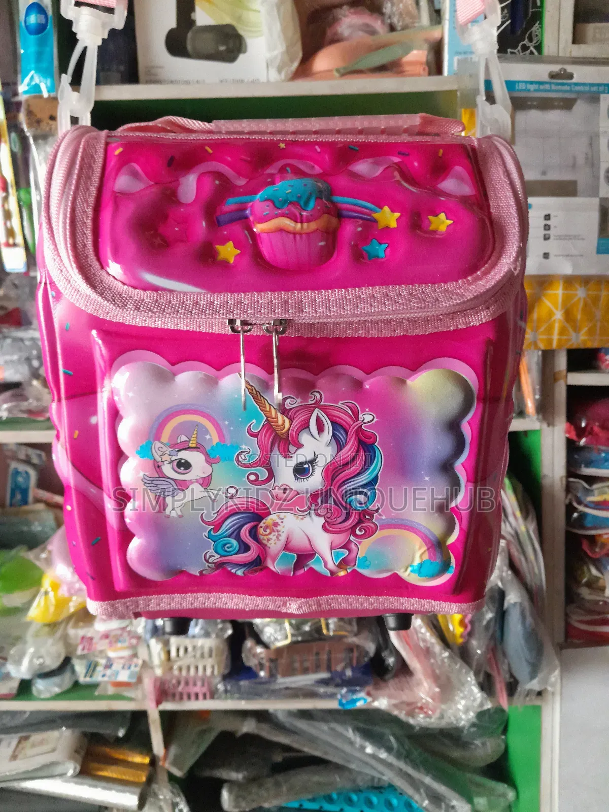 Unicorn Cartoon Character Insulated Lunch Bag