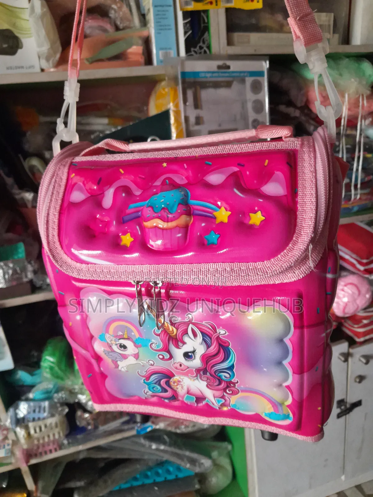 Unicorn Cartoon Character Insulated Lunch Bag