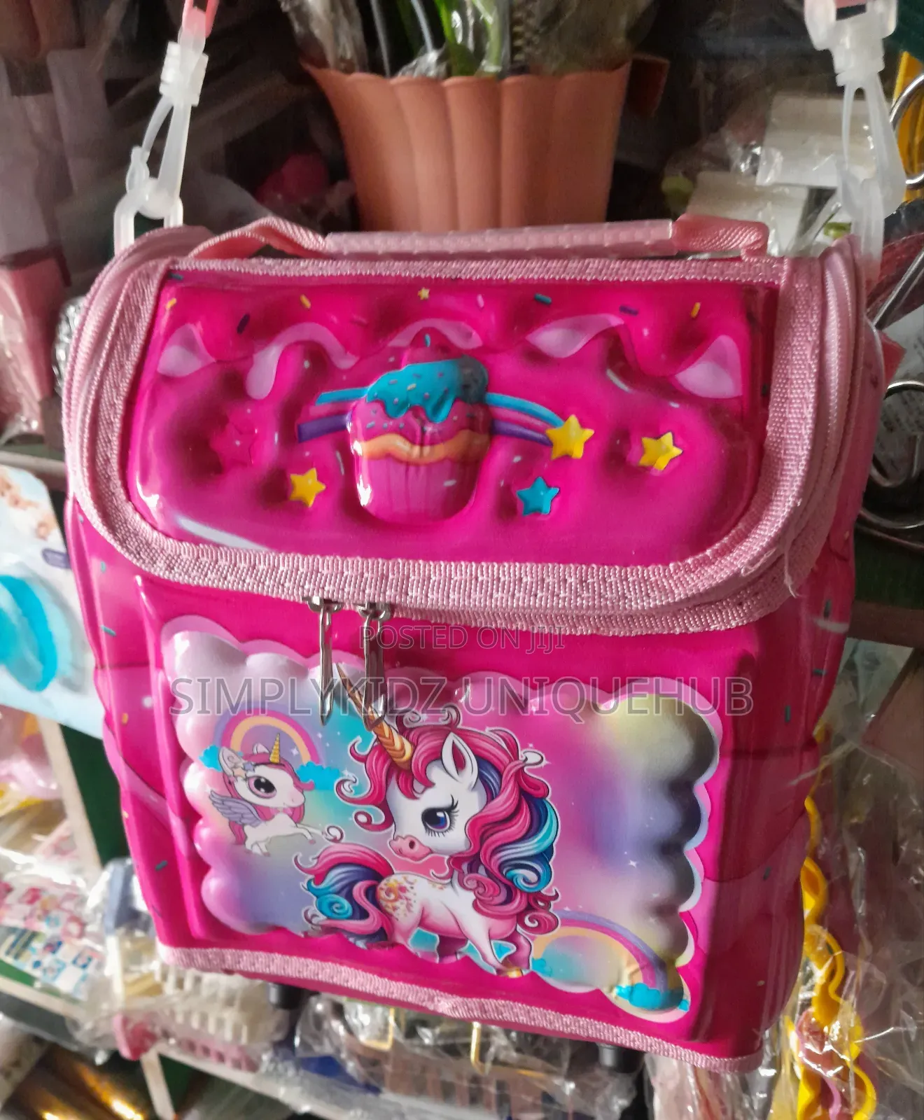 Unicorn Cartoon Character Insulated Lunch Bag