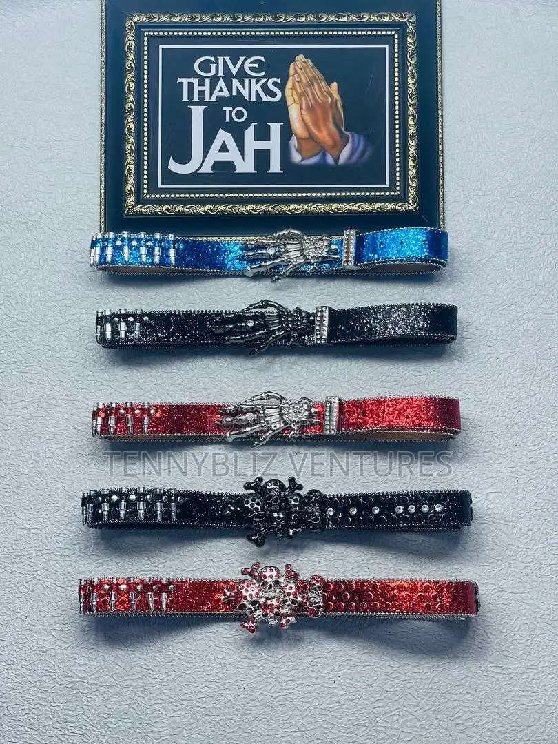 Elevated Style Latest Luxury Rhinestone X Bullet Belts