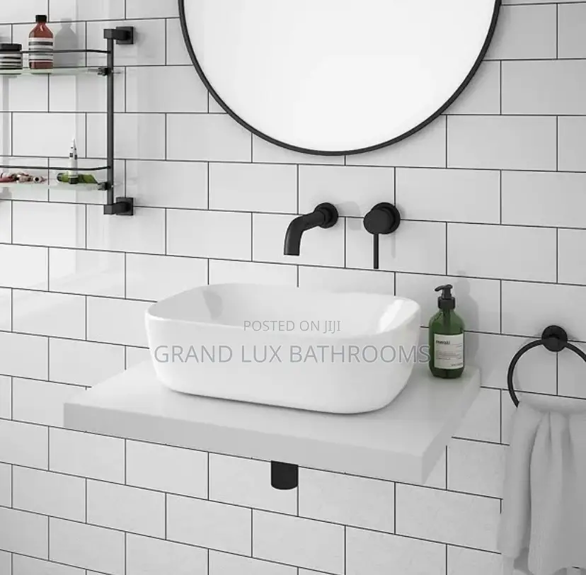 Modern Oval Countertop Ceramic Wash Basin – Elegant White