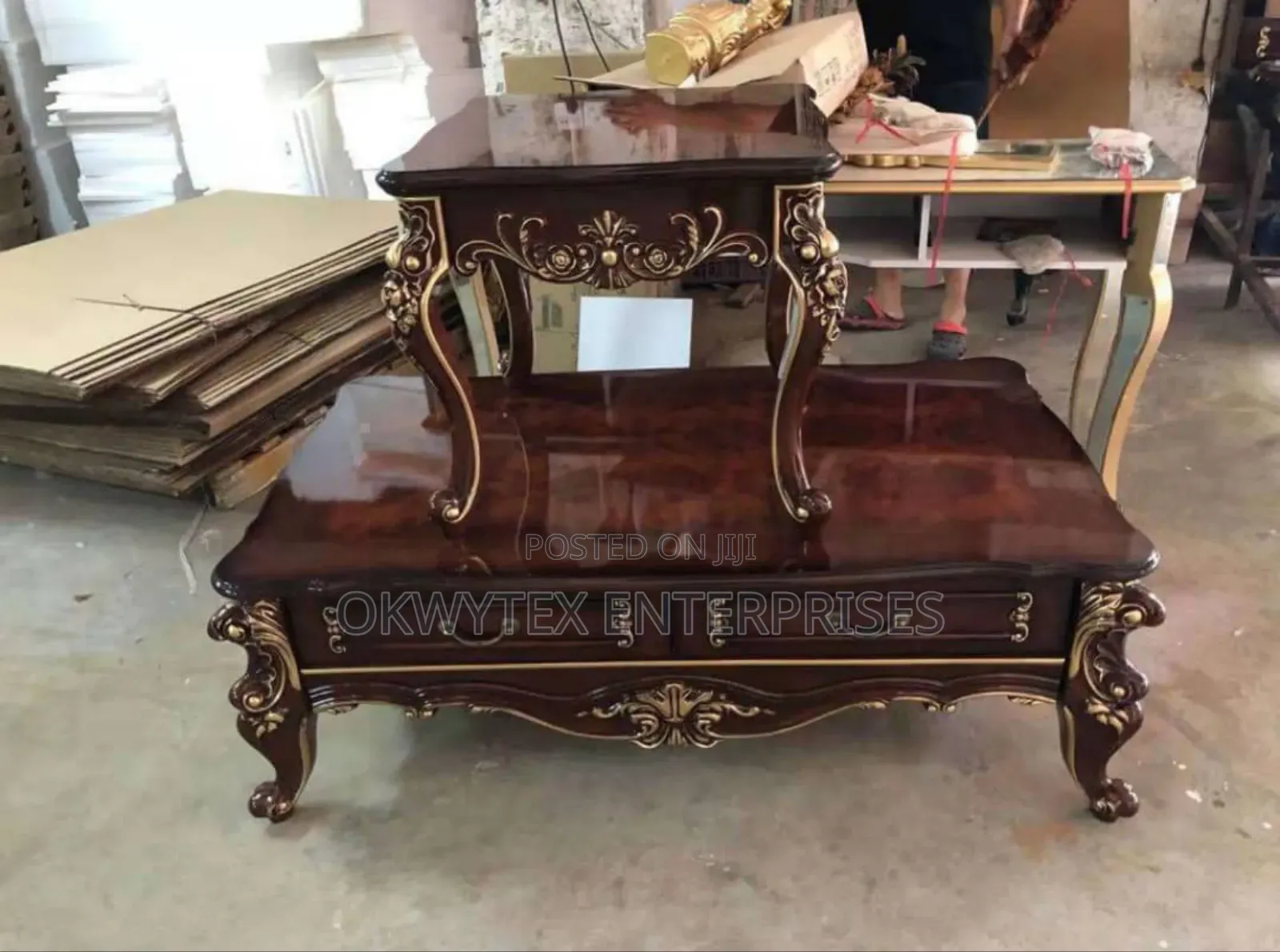 Executive Center Table With Two Sides Stools