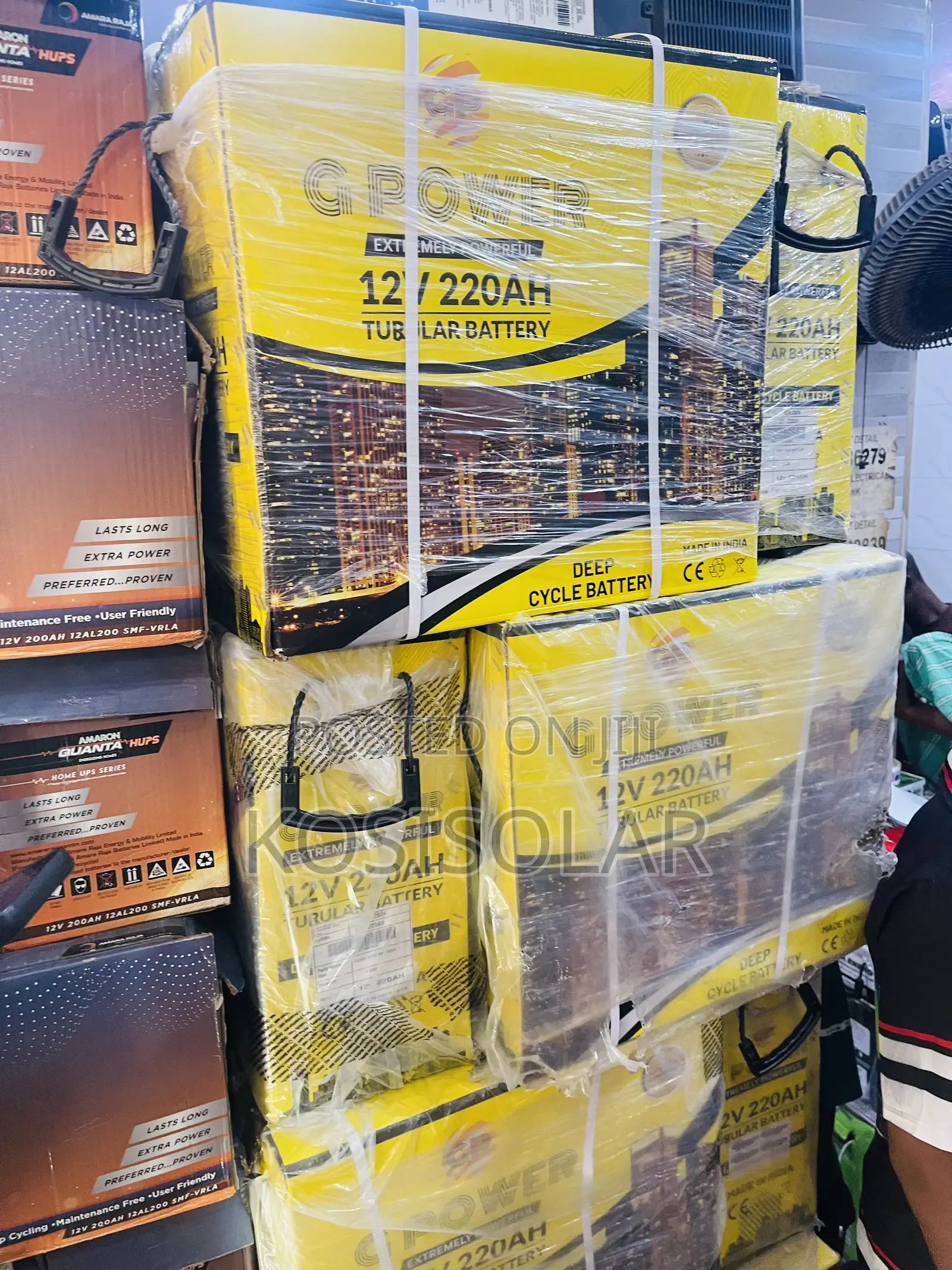 220ah 12v Gpower Solar Tubular Battery