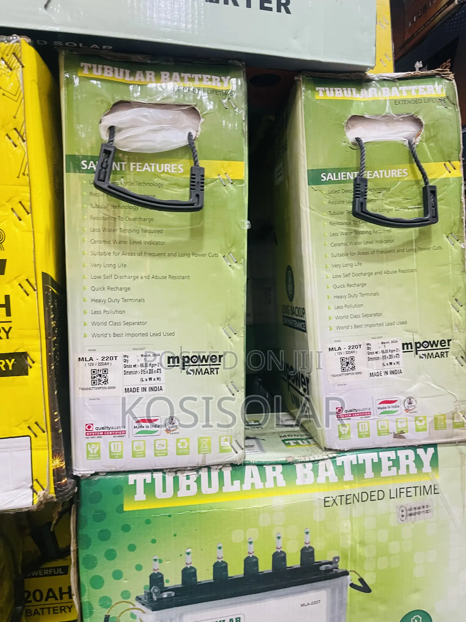 220ah 12v Mopower Solar Tubular Battery