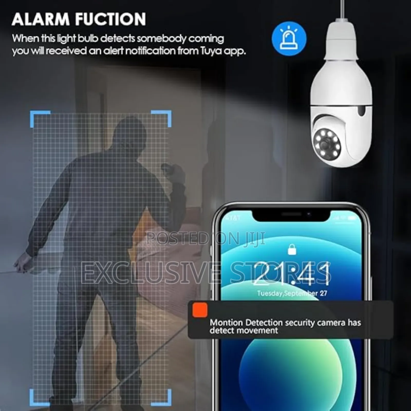Wireless Light-Bulb Security Camera,
