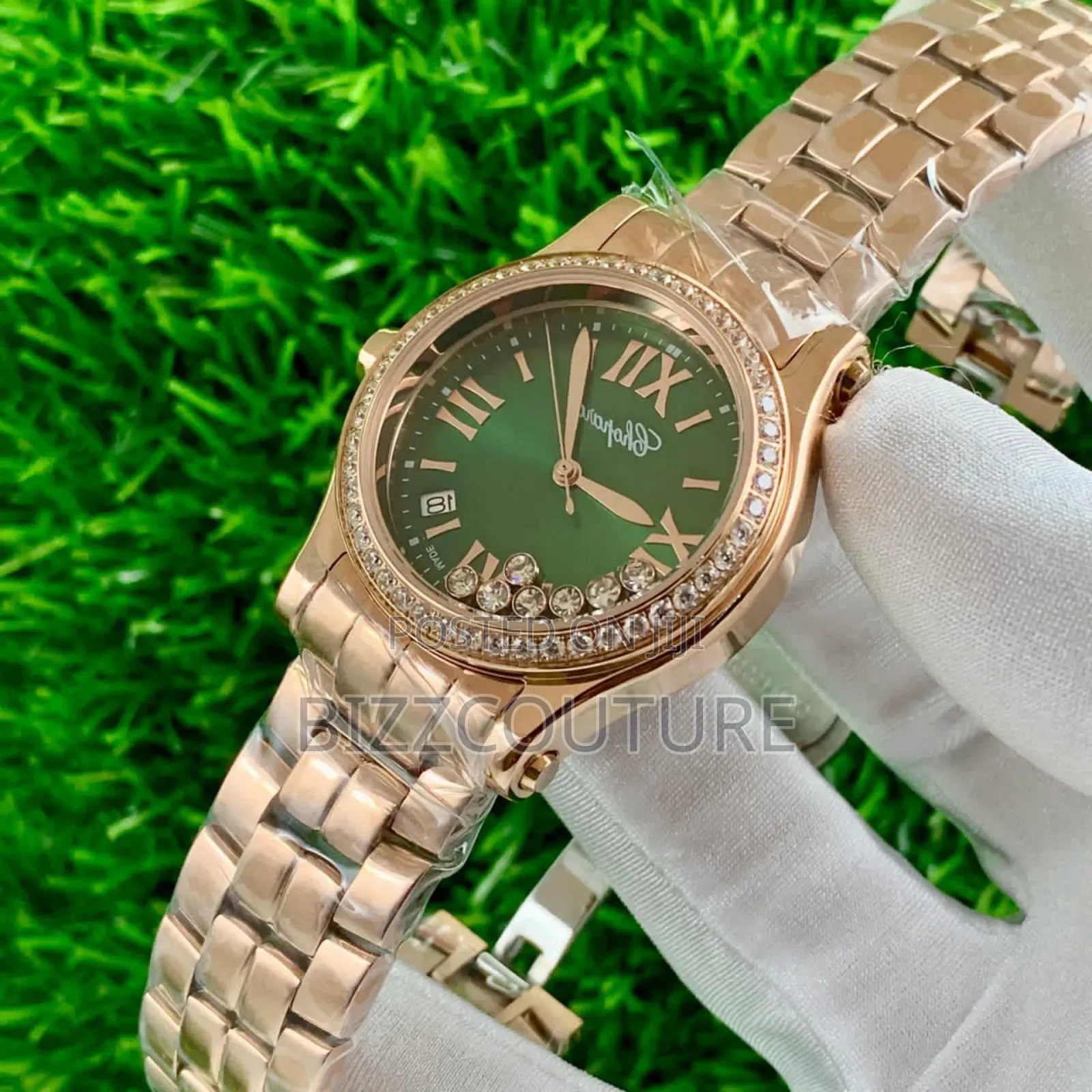 Original Chopard Gold Stainless Steel Bracelet Watch