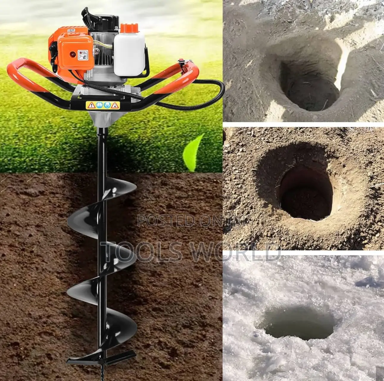 Rugged 8-Inch Earth Auger Machine – Dig Like a Pro!