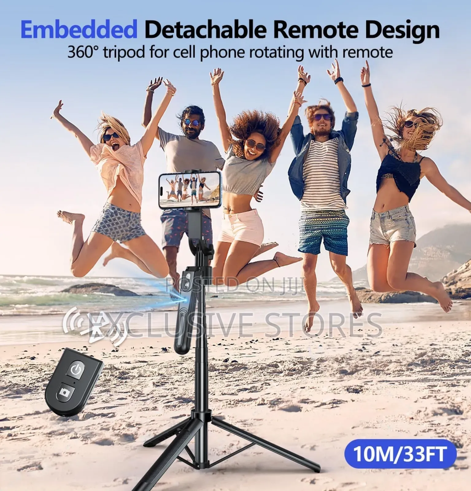 Auto Face Tracking Tripod 360° Rotation With Stand