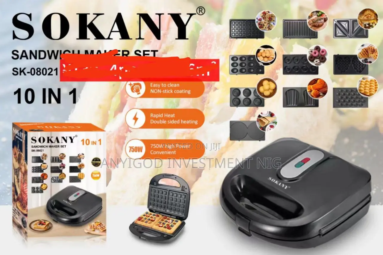 10 in 1 Sokany Sandwish Toaster