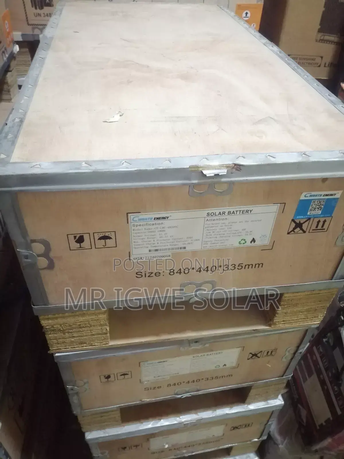 Cworth Energy 10kwh Lithium Iron Battery