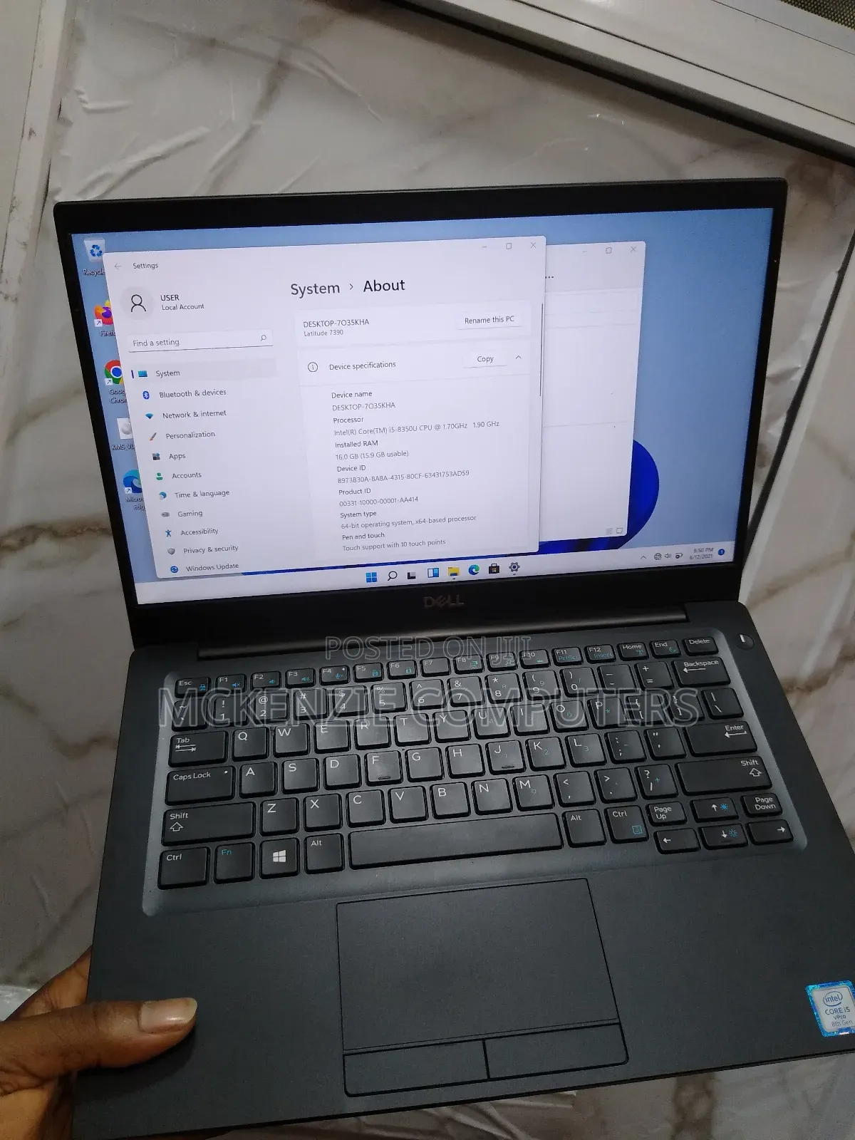 Laptop Dell Latitude 7390 16GB Intel Core i5 SSD 256GB