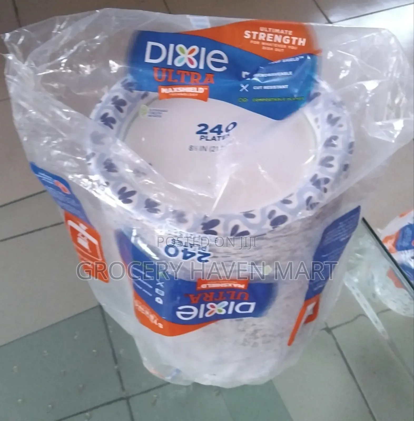 Dixie Ultra Paper Plate 240 Counts 21.5cm