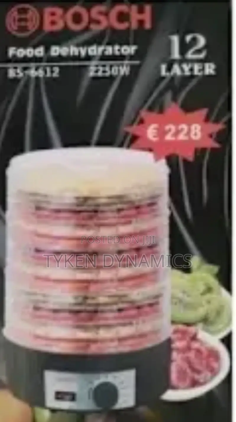 Bosch 12l Tier Food Dehydrator - Food and Vegetable Dryer