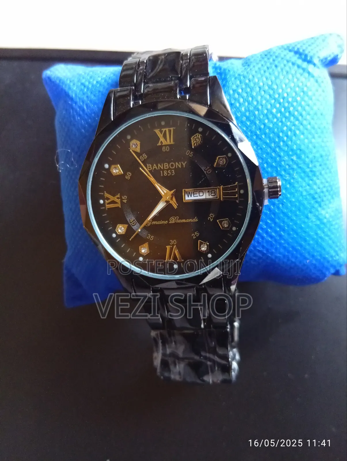 Men's Quartz Dial Rhinestone Multifunctional Watch