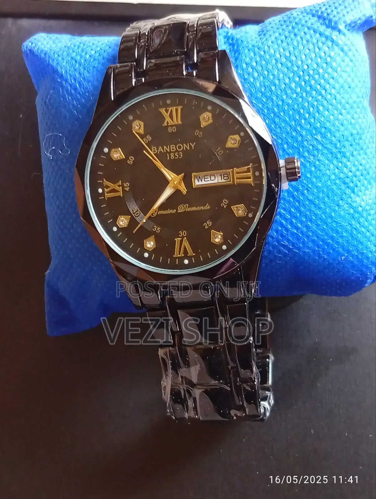 Men's Quartz Dial Rhinestone Multifunctional Watch