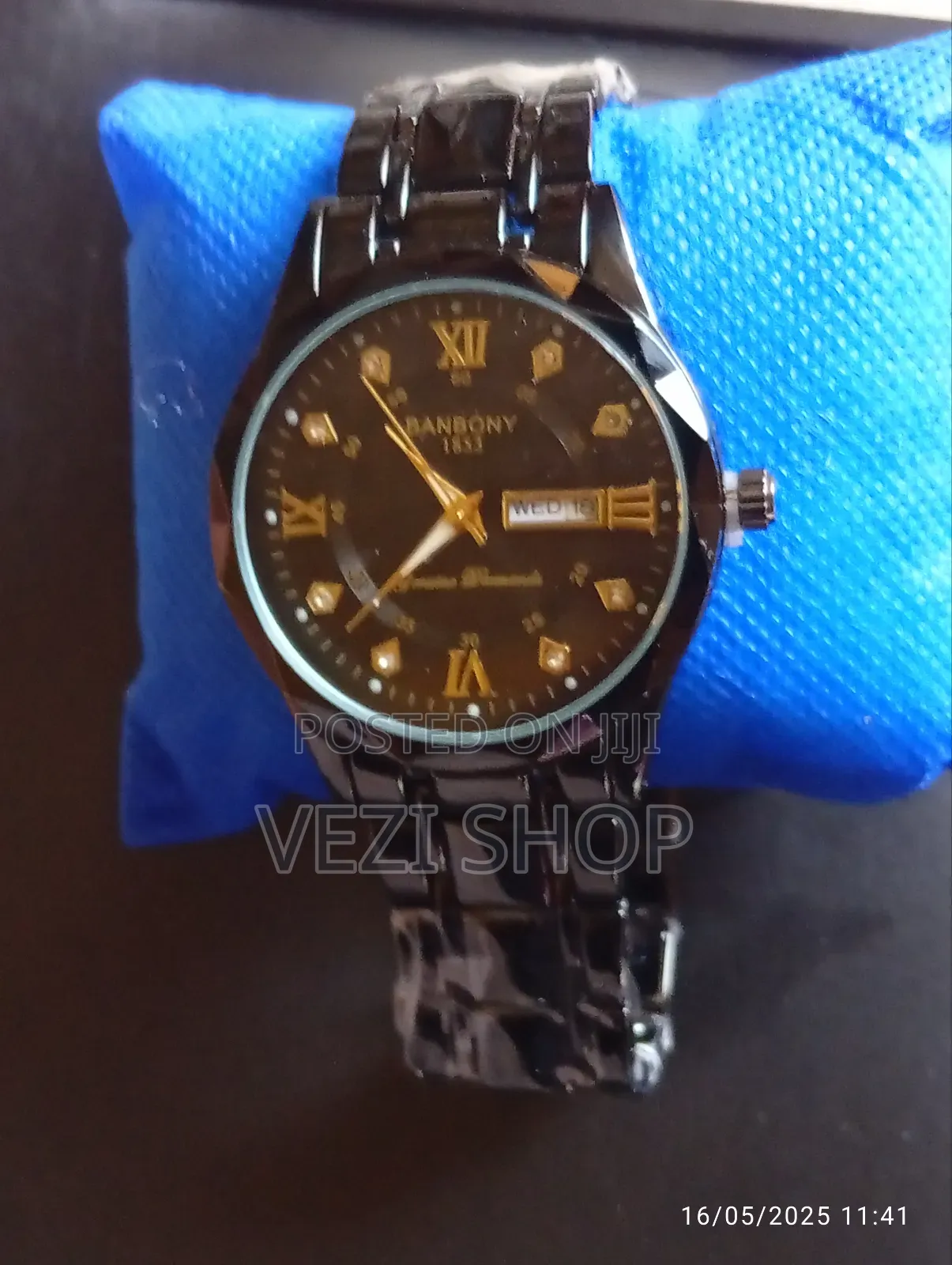 Men's Quartz Dial Rhinestone Multifunctional Watch