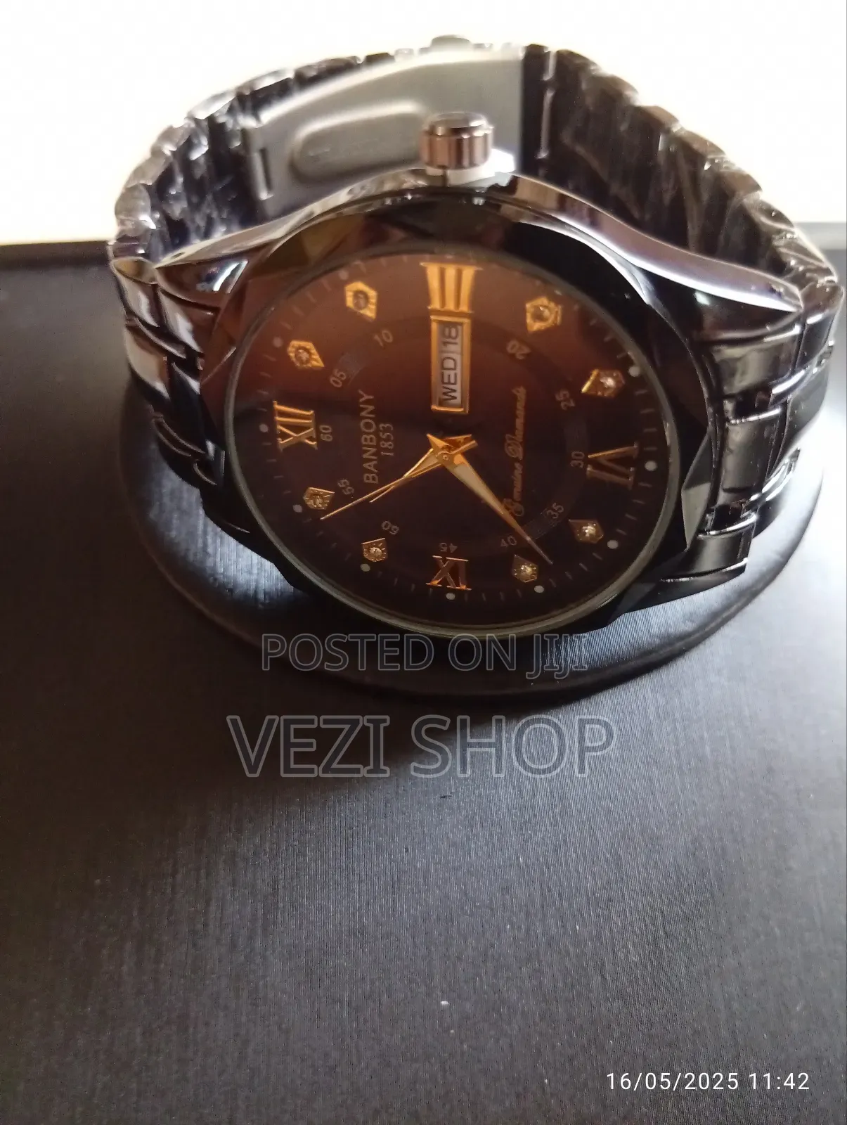 Men's Quartz Dial Rhinestone Multifunctional Watch