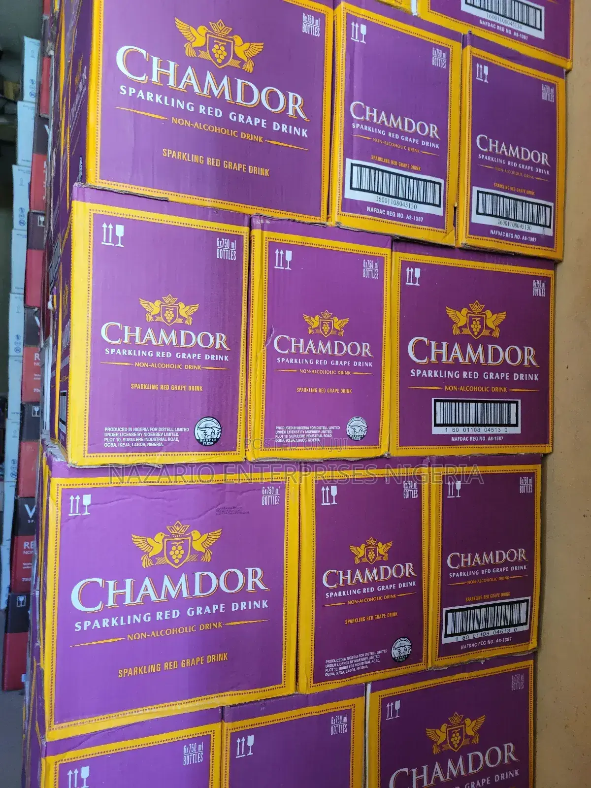 Chamdor Sparkling Grape Drink by 12 Bottles