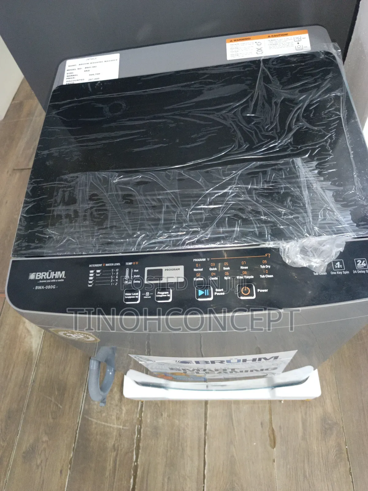 Bruhm Washing Machine 8kg Top Loader