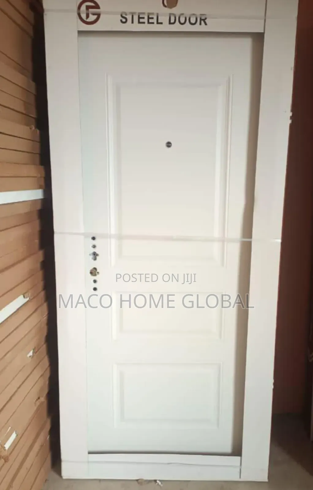 70mm Steel Door White Colour 3ft by 7ft