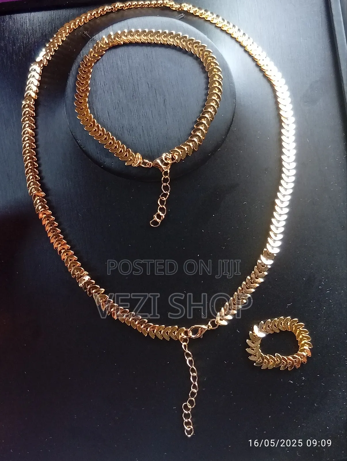 Women's 3 Piece Gold Plated Jewelry Set