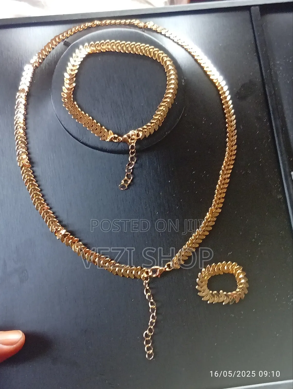 Women's 3 Piece Gold Plated Jewelry Set