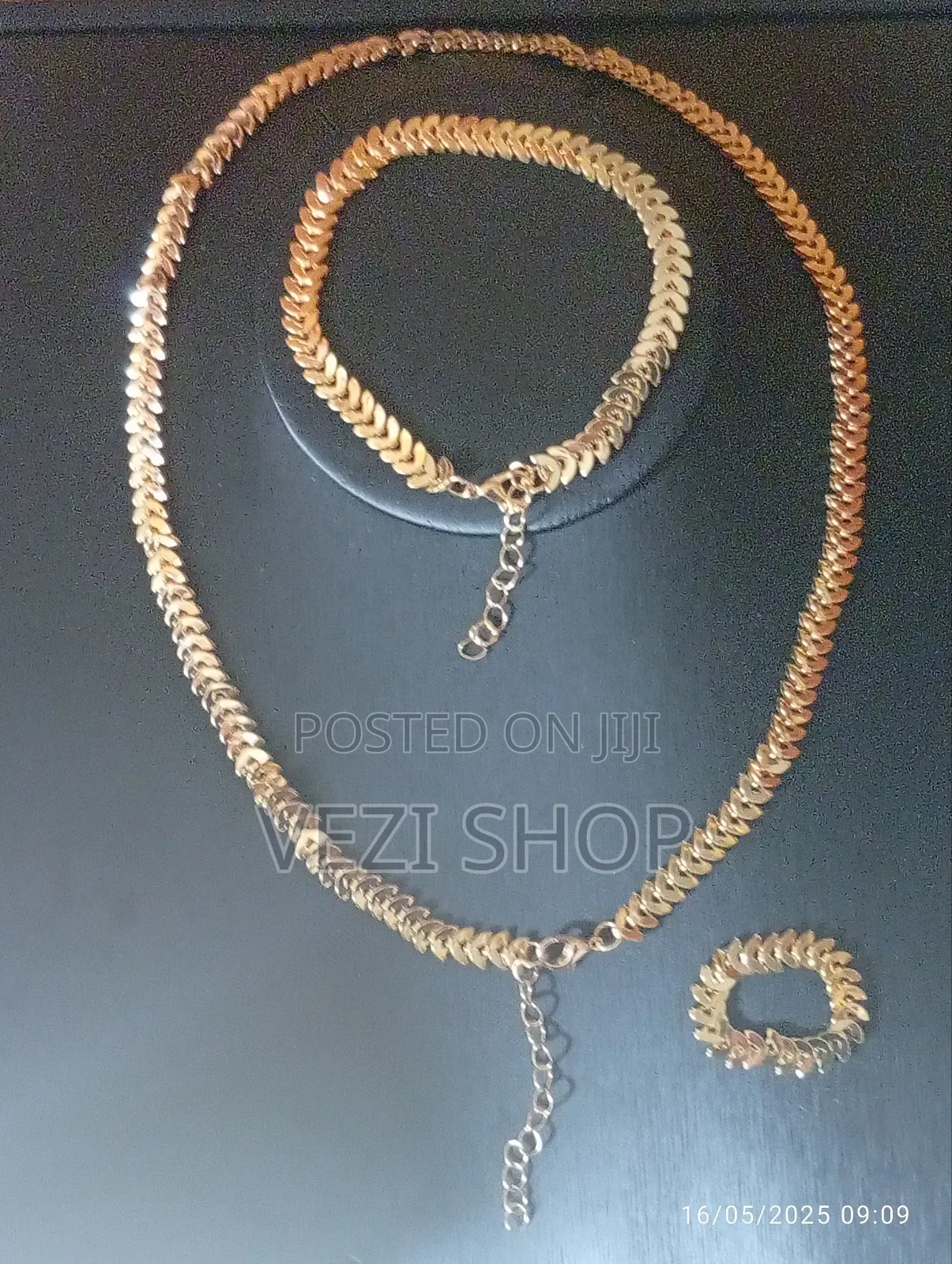 Women's 3 Piece Gold Plated Jewelry Set