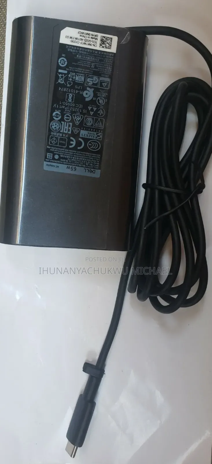 Dell 65watts Laptop Charger or Adapter With Type C Mouth