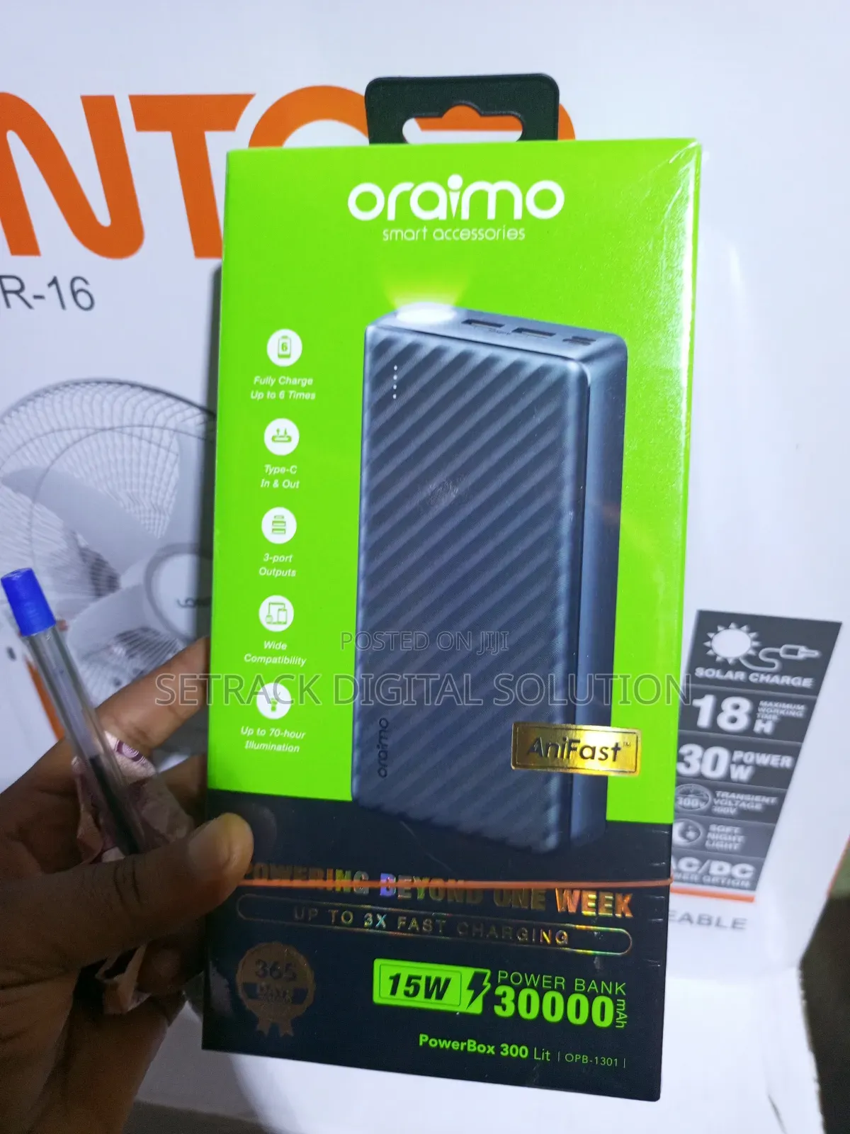 Oraimo 30000mah Two Way Ultra Fast Charging Power Bank