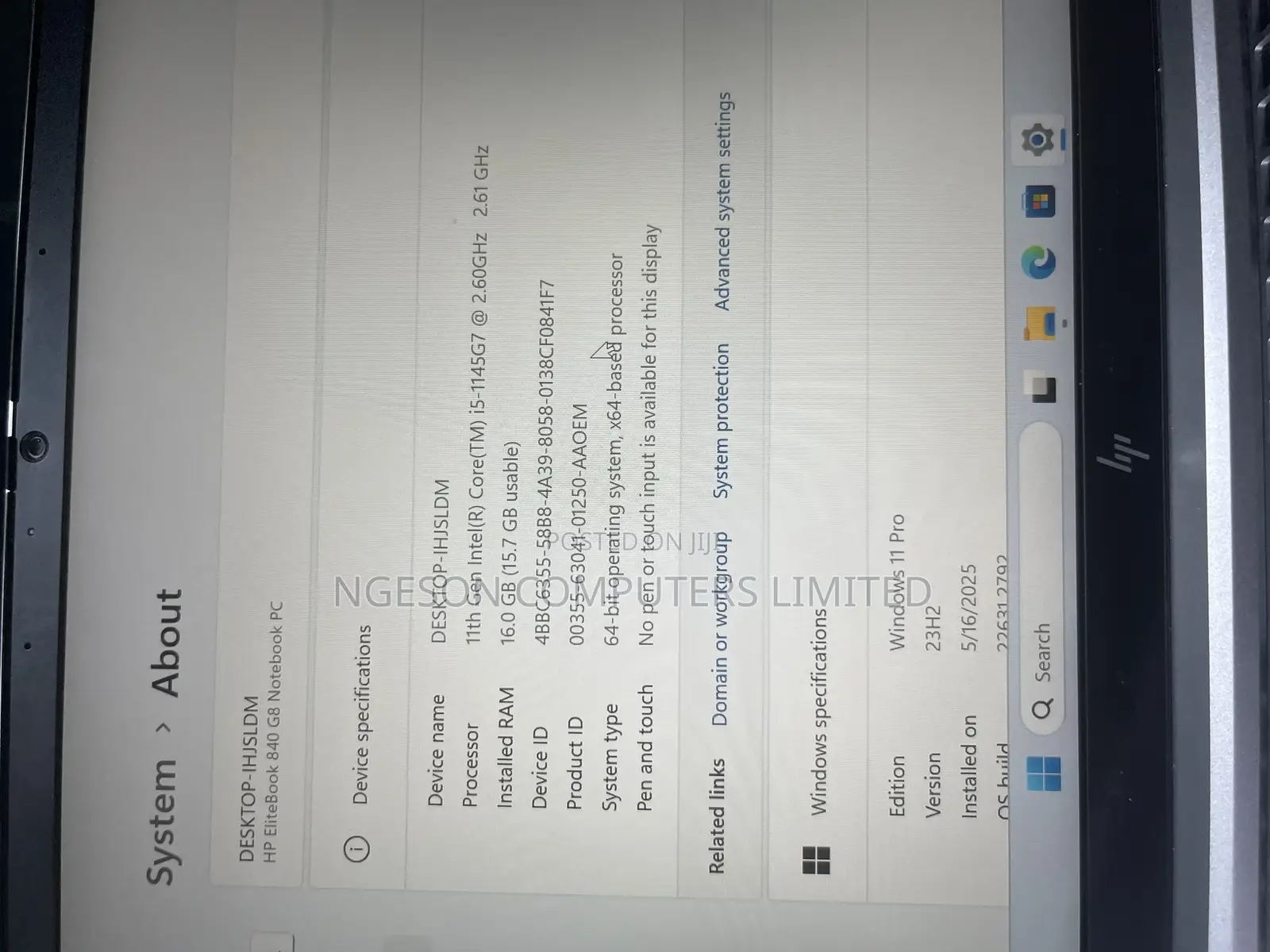 Laptop HP EliteBook 830 G8 16GB Intel Core i5 SSD 512GB