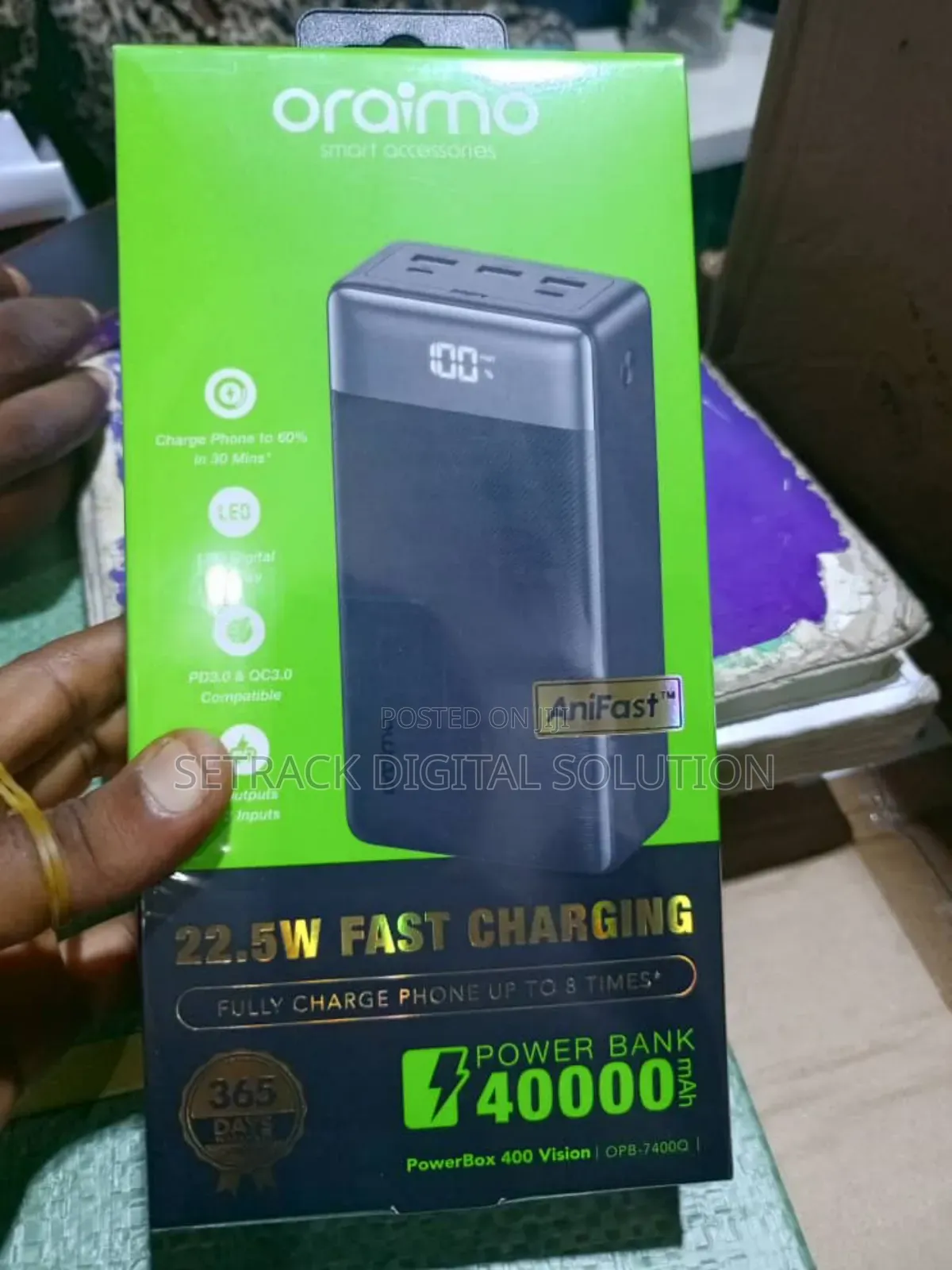 Oraimo 40000mah Super Quality Ultra Fast Charging Power Bank