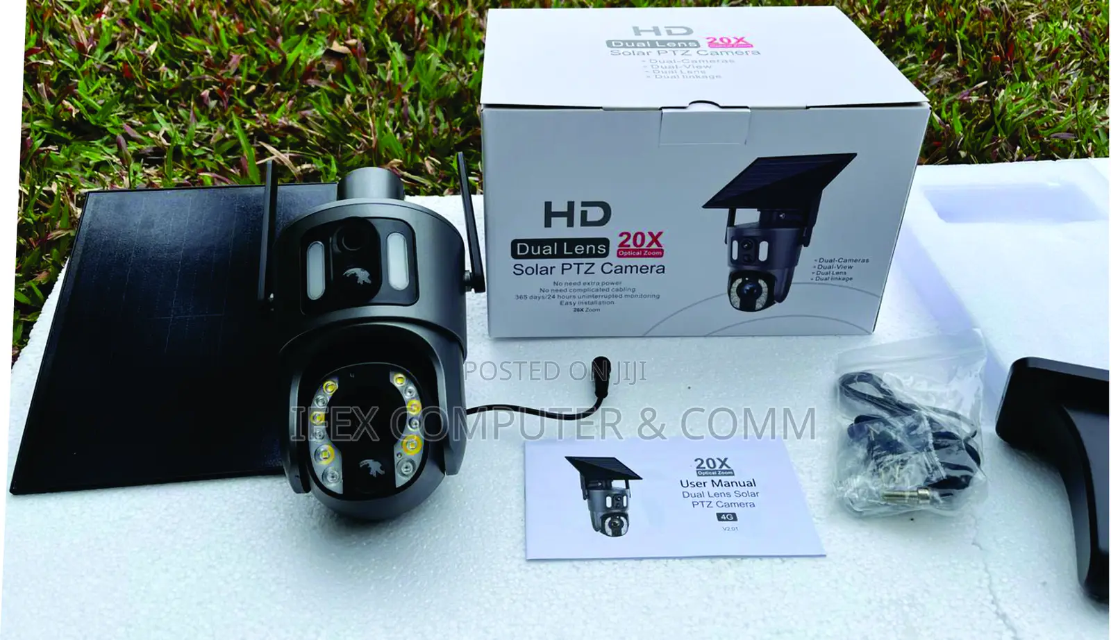 Ubox 20x Zoom 4g Solar Camera