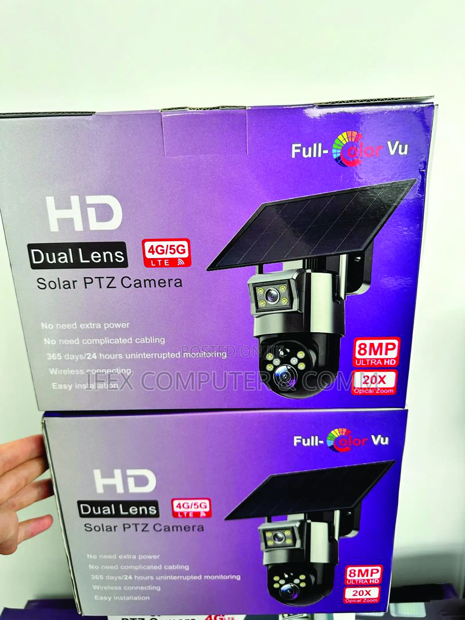 Ubox 8mp 20x Zoom Solar Camera