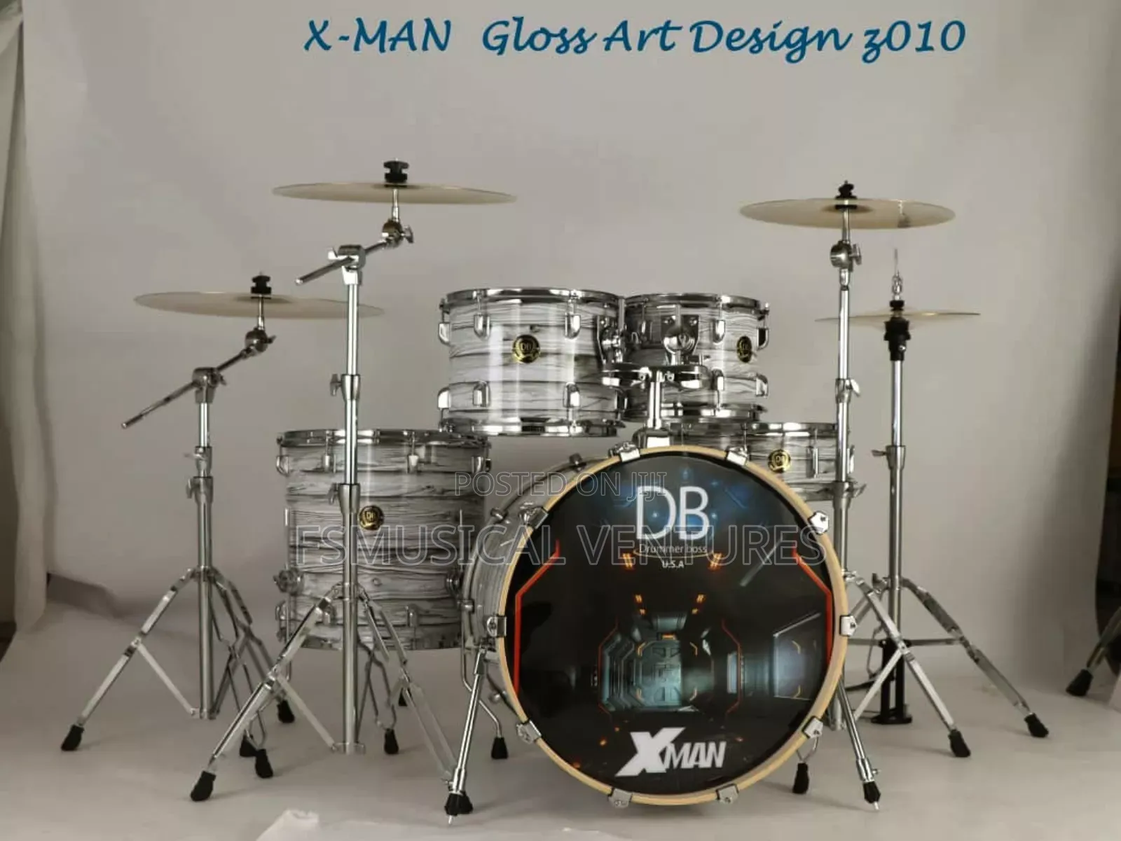 Drummer Boss Db X-Man 5 Set Complete Drum