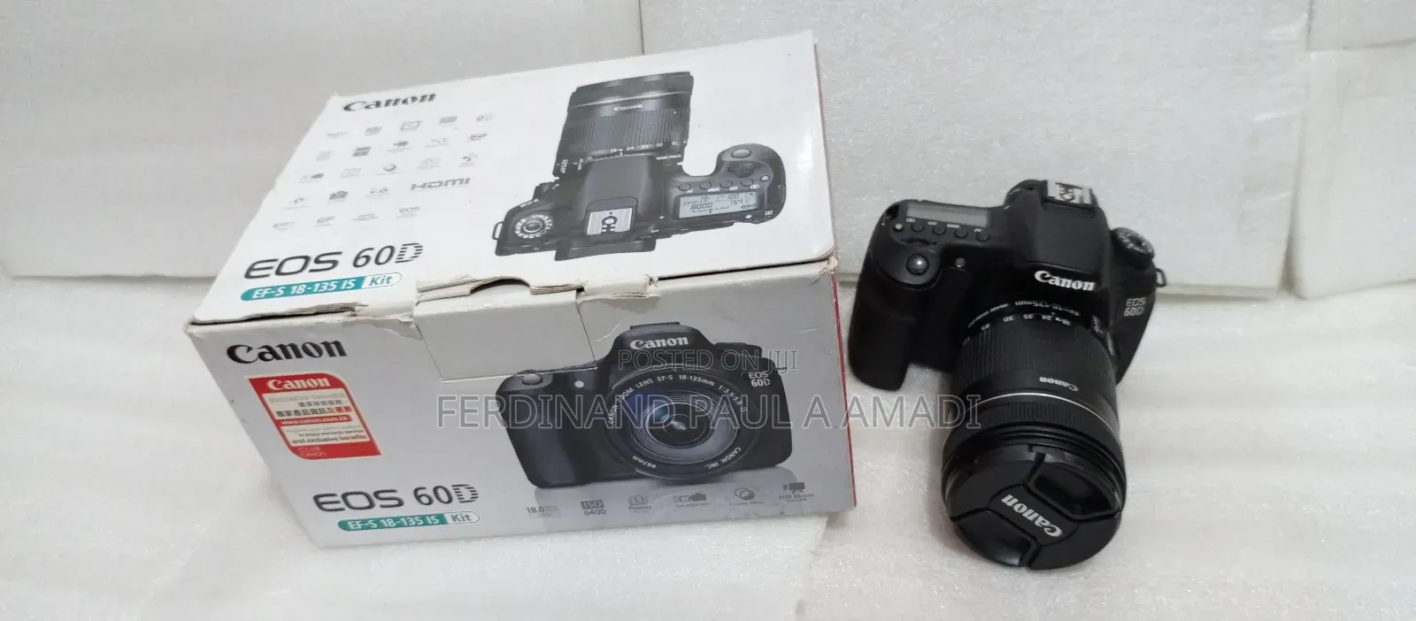Canon Professional Photo and Video Camera With 18to135 Lens